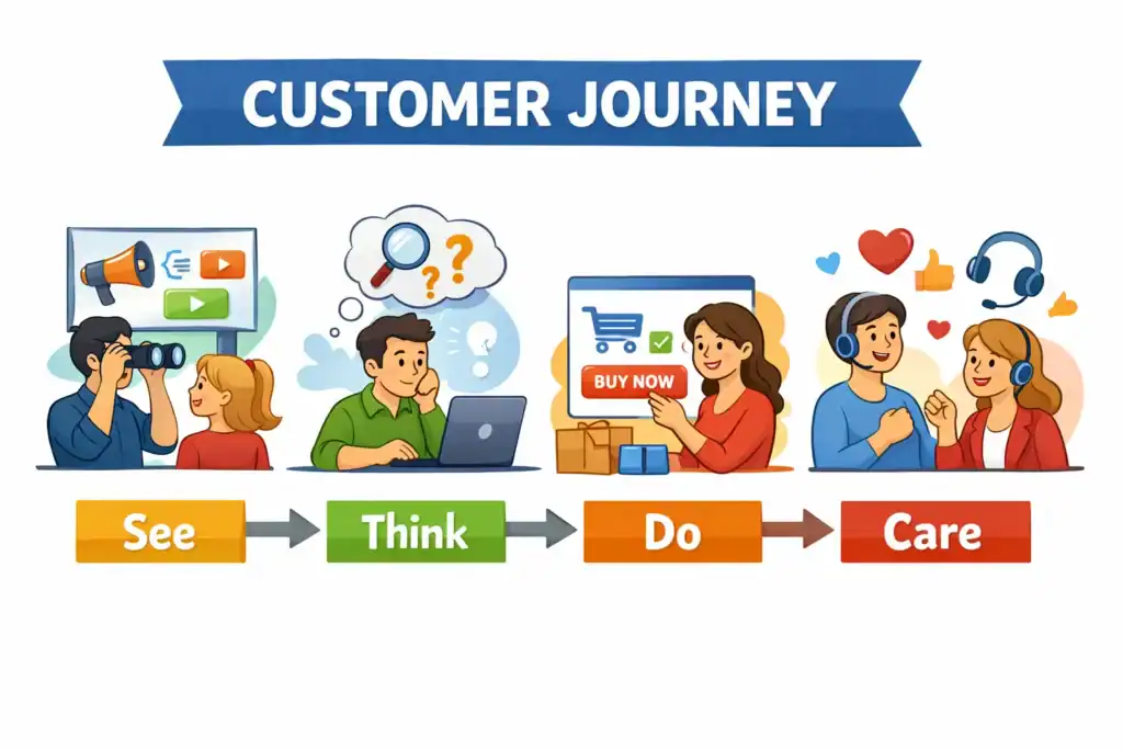 de customer journey fasen uitleged 
